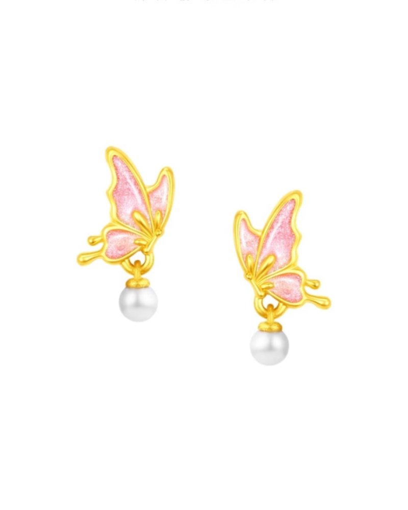 Gold-Wrapped Earrings